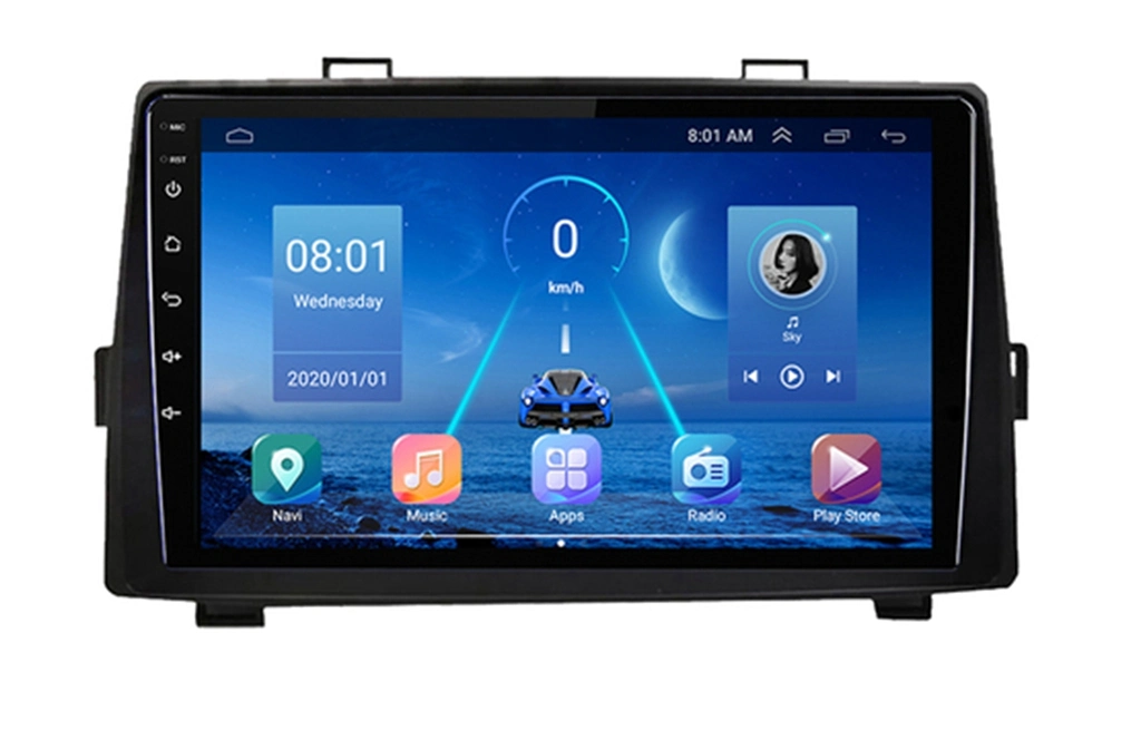 2,5D pulgadas Universal Android 9,0 Radio para coche 10 GPS Navegación Reproductor de DVD multimedia de autoradio pantalla táctil 2 DIN Audio para coche Estéreo