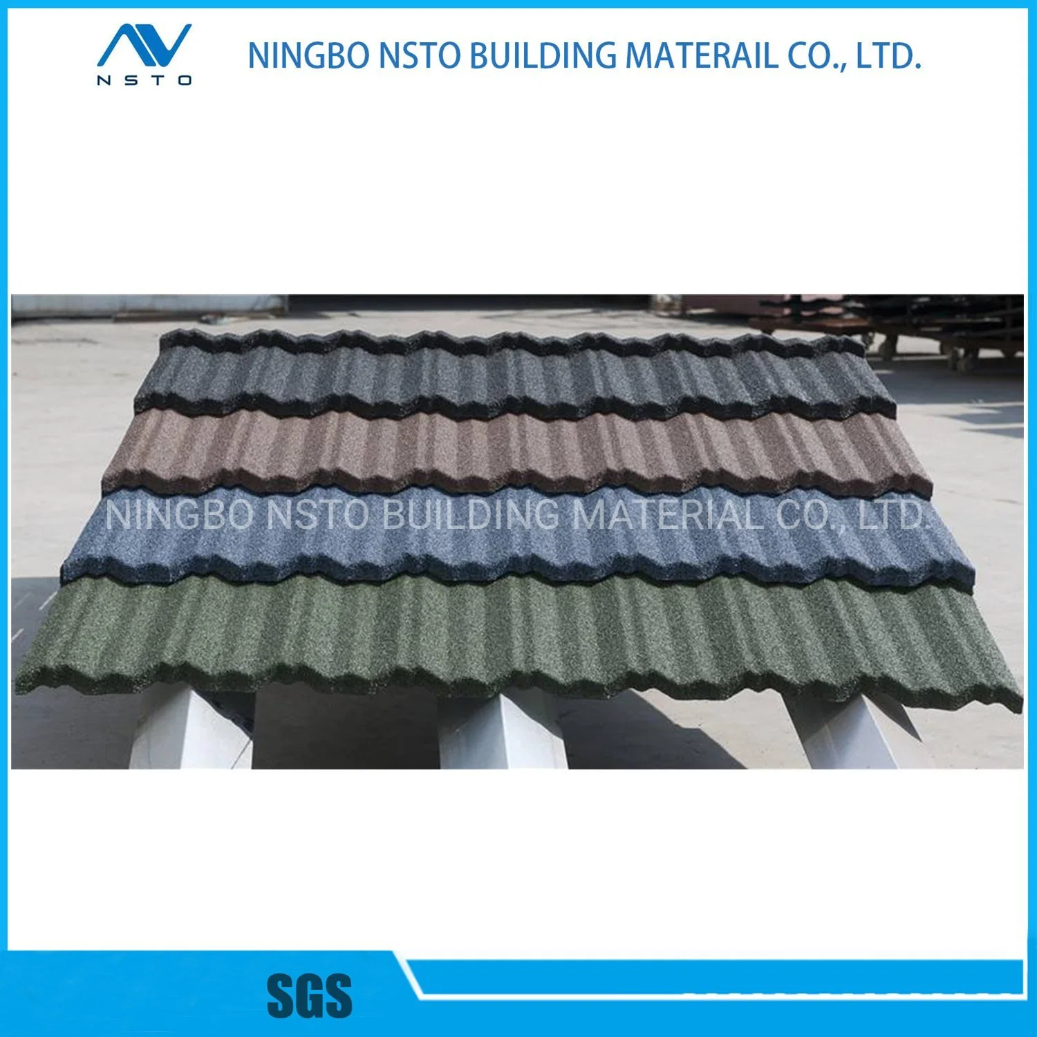 Roman Roofing Tile Stone Coated Aluminium Metal Roof Tile