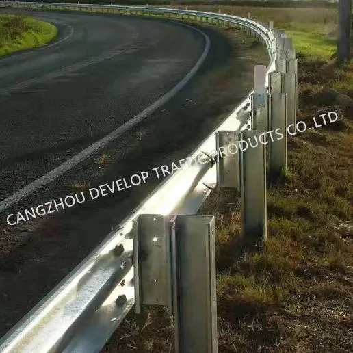 Road Safety Traffic Barrier W-Beam C Post / C Spacer Guardrail System