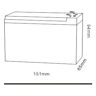 Tcs SL12-9 12V 9ah VRLA Lead Acid Battery for Electronic Scales