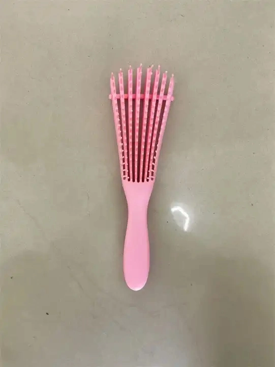 Plastic Rows Woman Curly Hair Detangler Brush Detangling Hair Brush