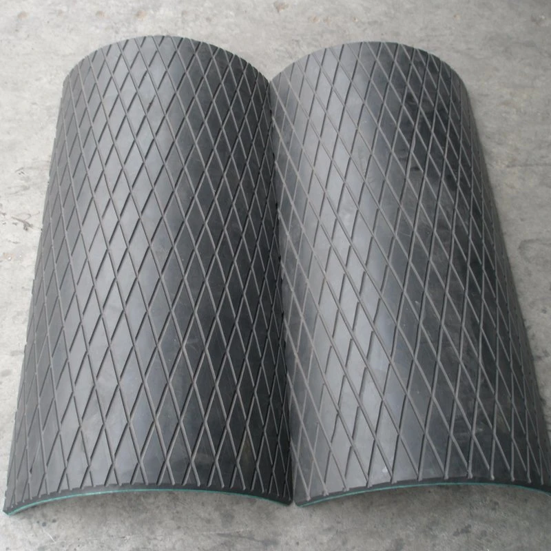 Rubber Diamond Pulley Lagging Ceramic Rubber Sheet with Cn Layer