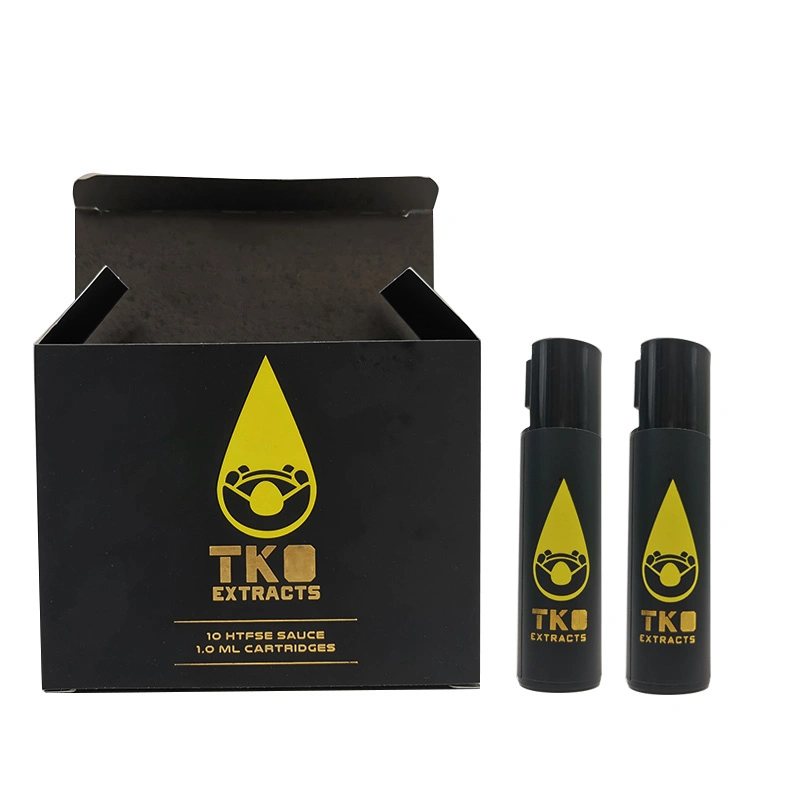 De vidrio vacía atomizador 510 envases con extractos de 1.0ml Tko Vape negro