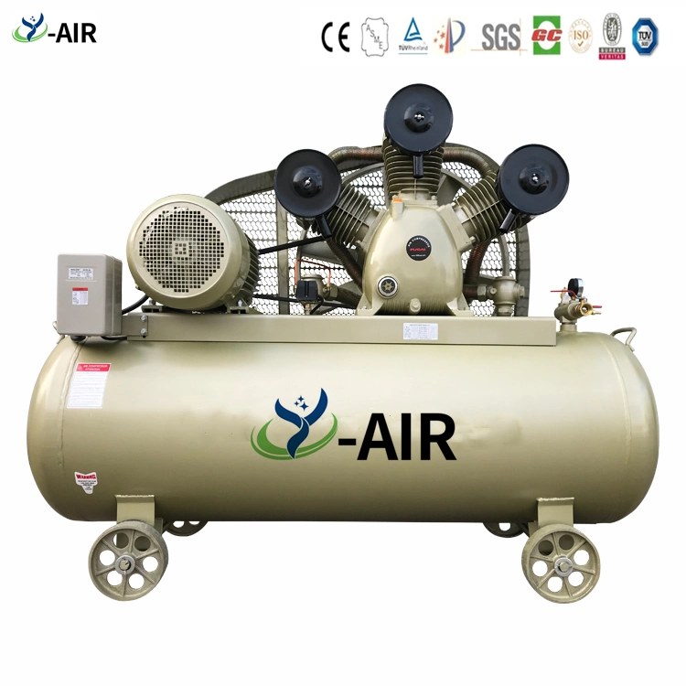 Factory Direct Sales High Pressure Reciprocating Piston Air Compressor 10bar 12bar 30bar 40bar Booster Gasoline Air Compressor 5.5kw 7.5kw 11kw 15kw 10HP