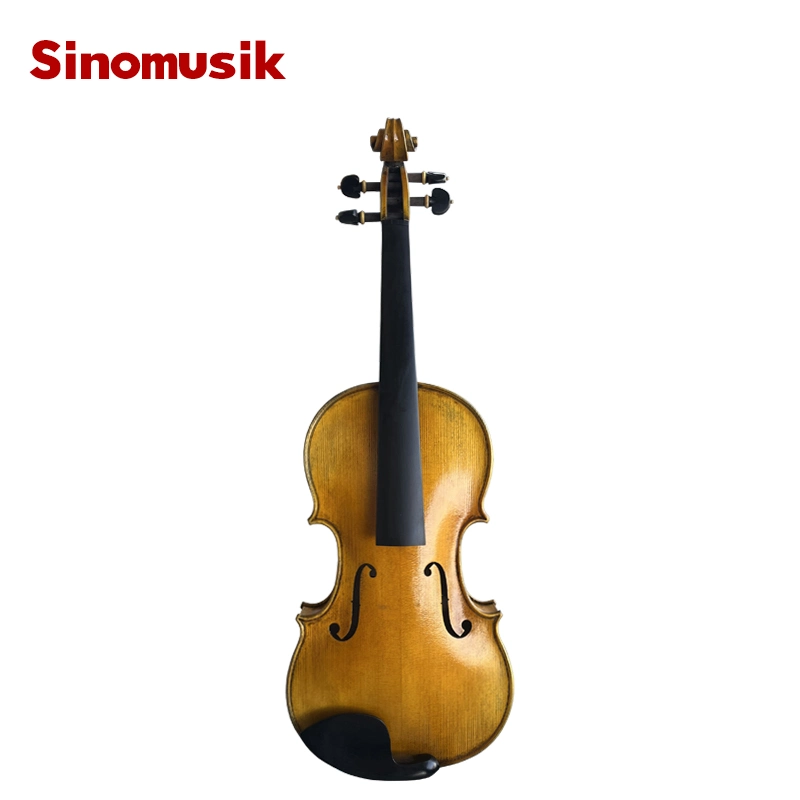 Nice Quality Brokin Skin Oil Varnish Yellow Solid Violin Sinomusic Brand