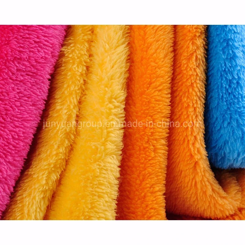 Hot Sale Quality 100% Polyester Super Soft Yarn Dyed Shu Velveteen Fabric for Carpet Toy Blanket