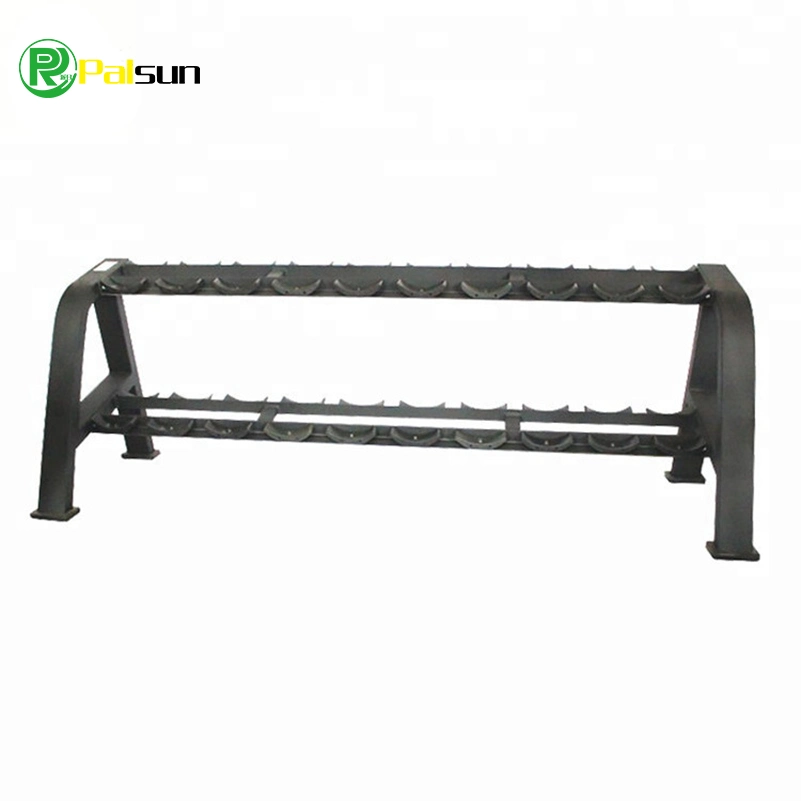 High quality/High cost performance Commercial 2 Tiers Round Dumbbell Storage Rack Stand