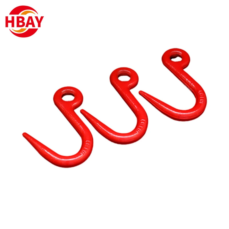 Customized One Ton Painted Color G80 Steel Pipe Lifting Hook