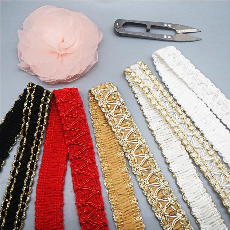 Nylon Lace Ribbon Knitted Cotton Trims DIY Patchwork Handmade Sewing Craft Wedding Scrapbook Ornaments