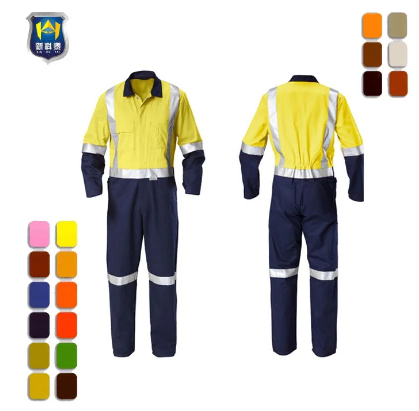 Custom Design Construction Overall Coverall High Quality Hi Vis Coverall Workwear