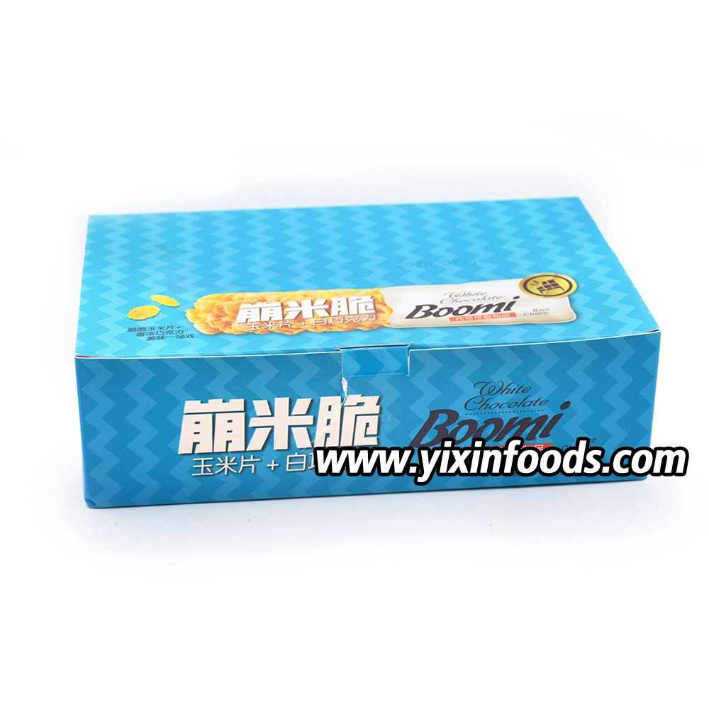 Chinês cozido Chocolate Branco Boomi arroz milho Crocpy Biscuit Bar