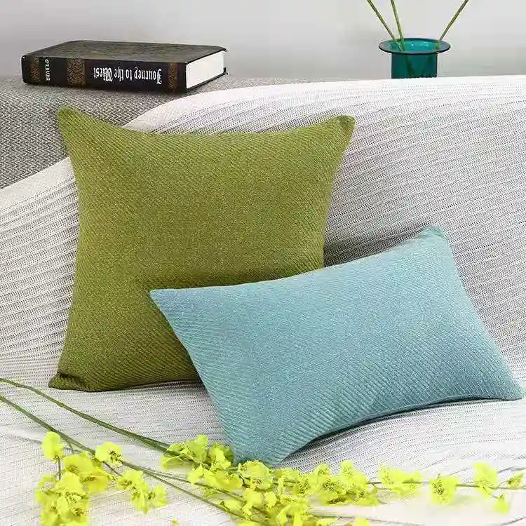 Solid Sofa Cushion Cover 30X50cm 40X40cm 45X45cm 50X50cm 60X60cm Home Deactivate Throw Pillow Cover for Chair Car