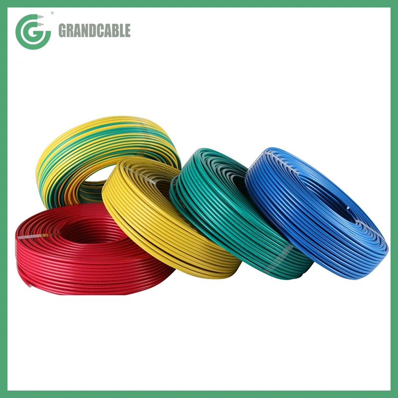 Cable rígido H07V-R de 6mm2 de los conductores de cobre trenzado sin funda externa, aislamiento de PVC Cable eléctrico para uso general