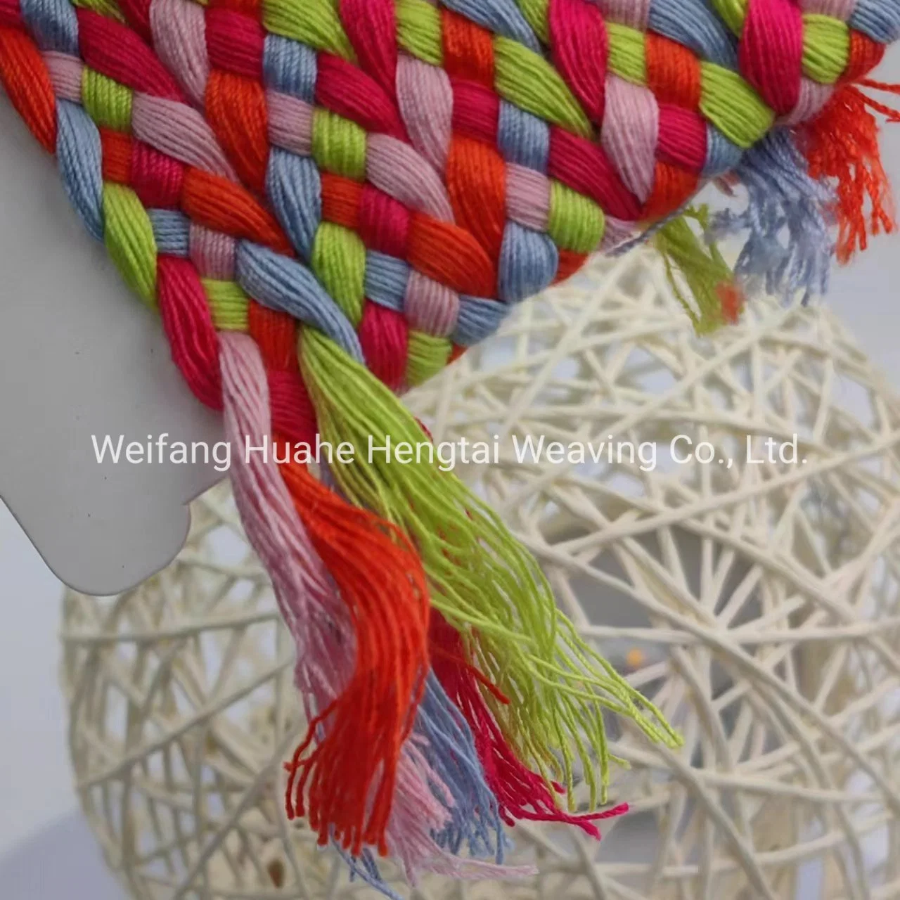 Wholesale/Supplier of High-Quality Colored Woven Rope in Stock