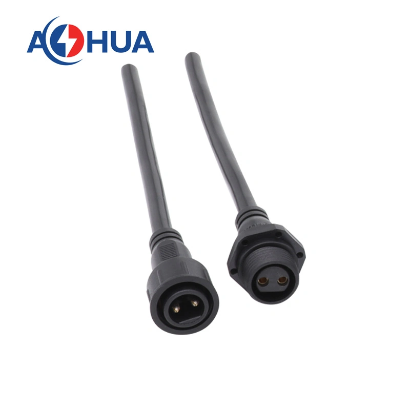 M16 Potencia impermeable Tipo de panel circular de 2 a 6 pines Conector macho hembra de cable eléctrico