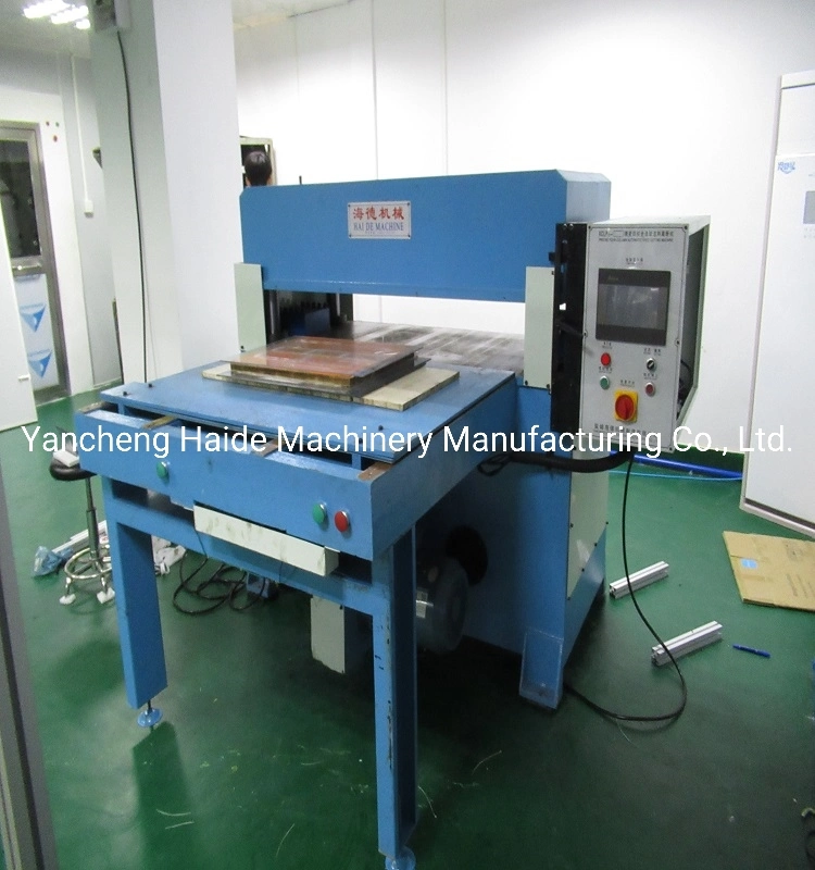 Blue PVC Vacuum Form Plastic Tray Cutting Press Machine