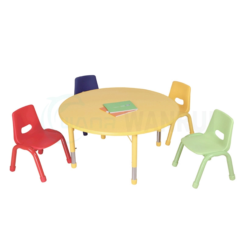 Couleurs personnalisables pour bébé enfants Table et chaise en plastique pour enfants Meubles de jardin d'enfants