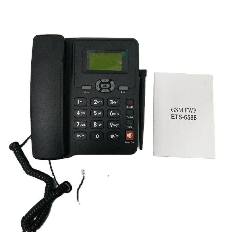 بطاقة SIM مزدوجة GSM هاتف لاسلكي لاسلكي لاسلكي هاتف لاسلكي ثابت مع FM/الراديو/عالي الجودة