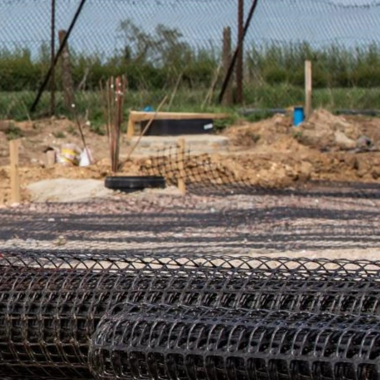PP Plastic Biaxial Geogrid with Mesh Size Geogrid for Road