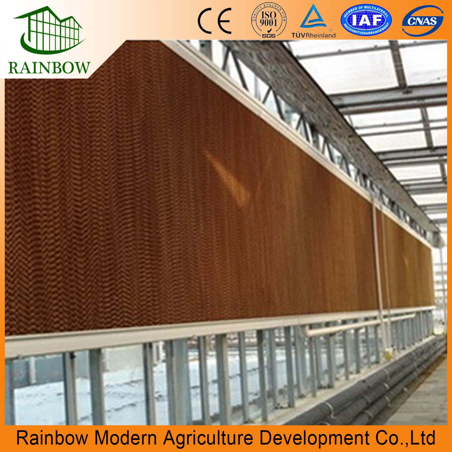 Poultry Equipment Greenhouse with Cooling Pad Hot Sale in China