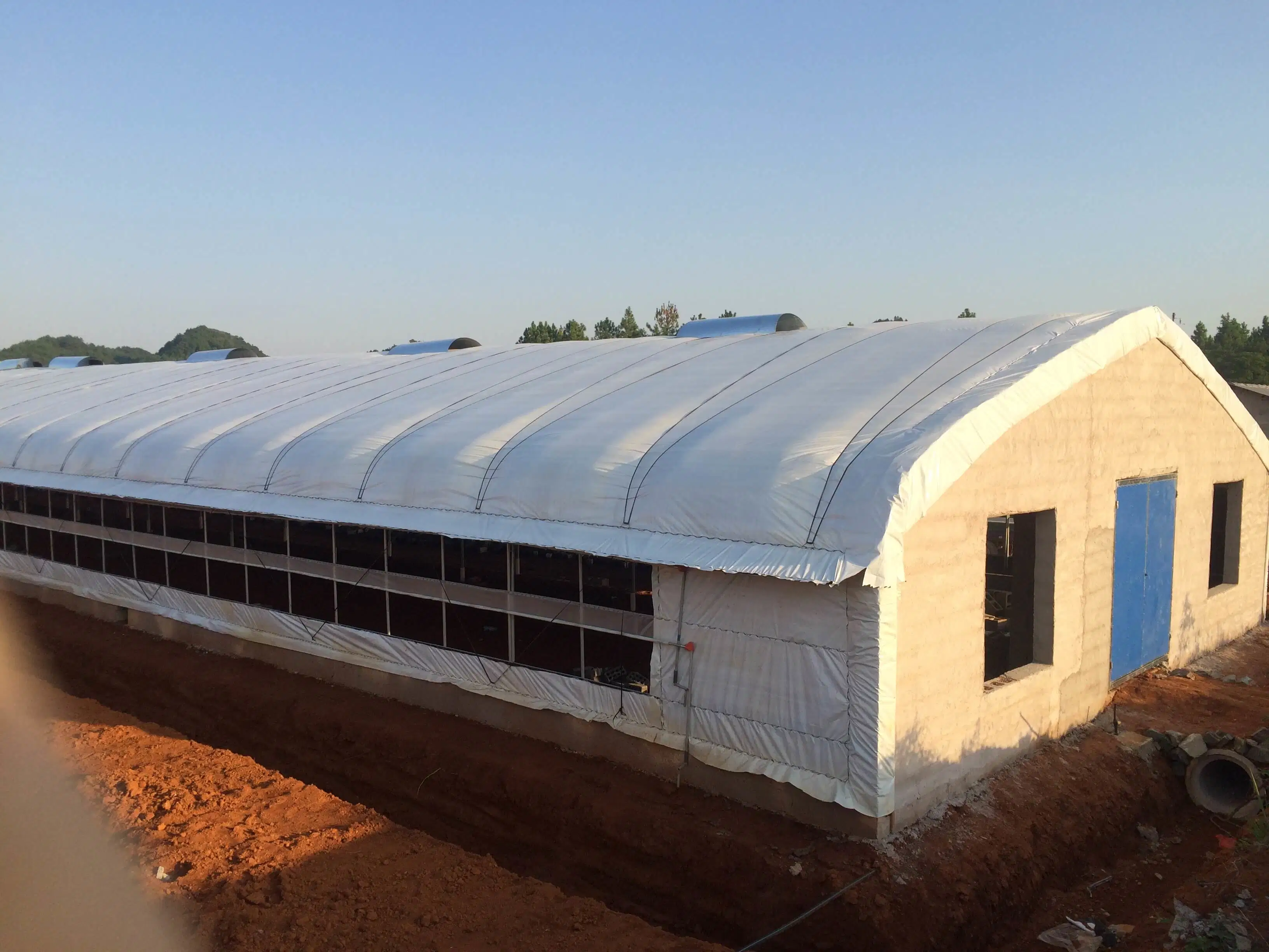 Film-Coated Greenhouse with Anti-Corrosion Treatment