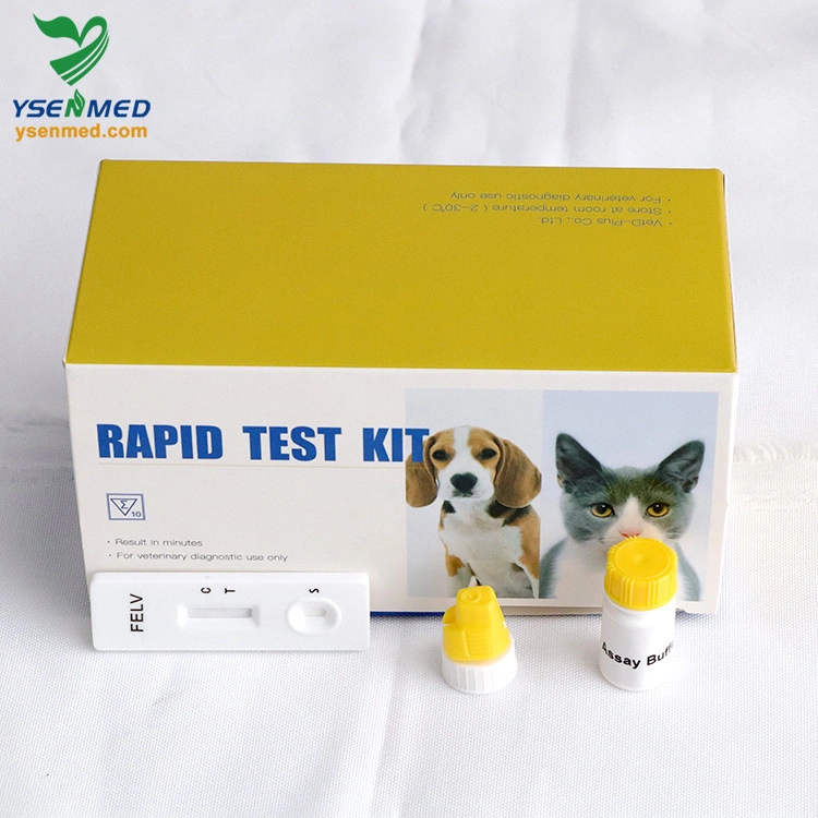 Matériel médical vétérinaire Rapid Felv AG Feline virus de la leucémie Antigen Test