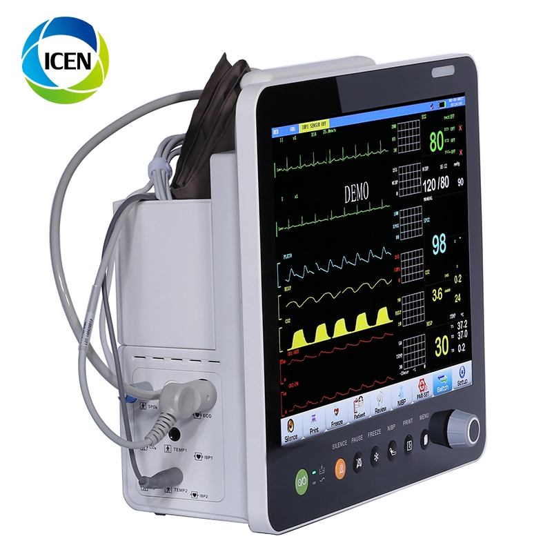 in-C006-1 Cheap Medical ECG Handheld Patient Monitoring System Patient Monitor for Hospital ICU