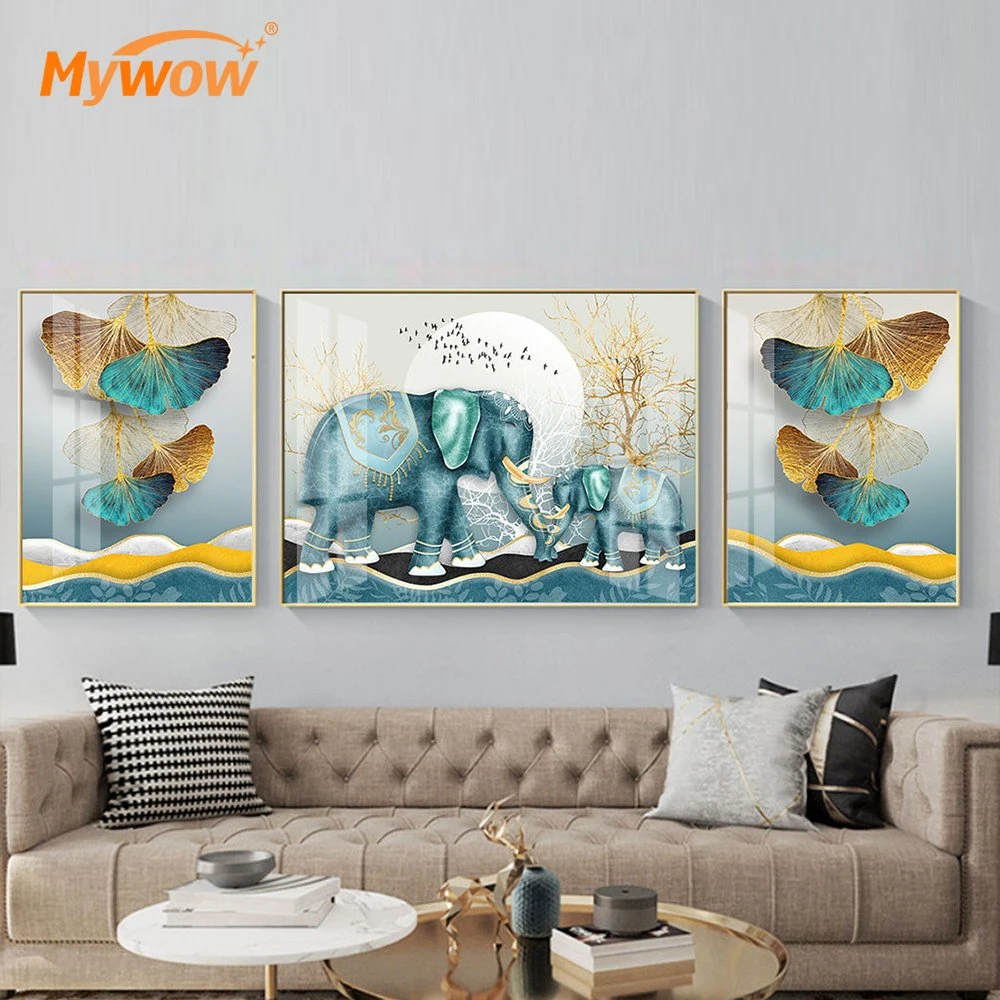 New Modern Design Animal Picture Aerwork Oil Painting for Interior Decoration