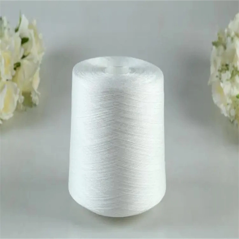 Hot Sale Raw Material Unbleached White Color Tc 65/35 40s 45s Polyester Cotton Blended Yarn for Weaving