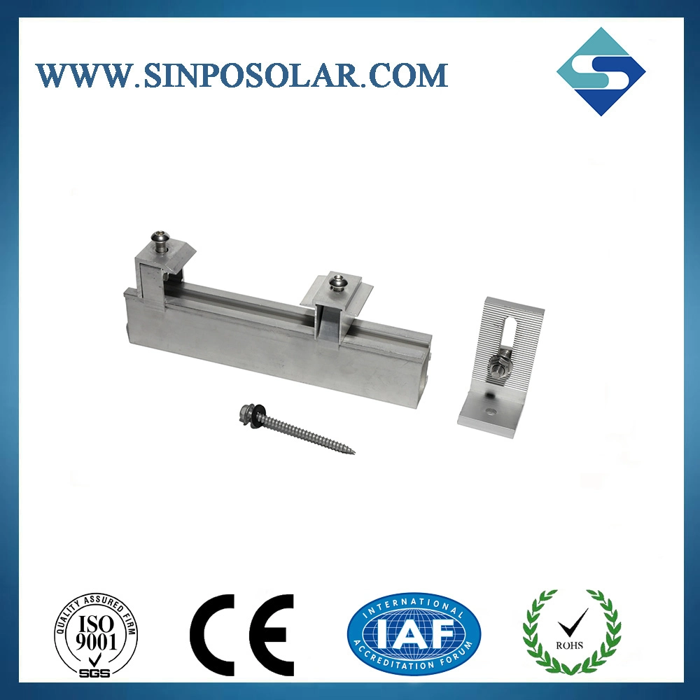 Solar Panel PV Equipment Mounting Components Aluminium L Foot with Hanger Bolt M10*200mm