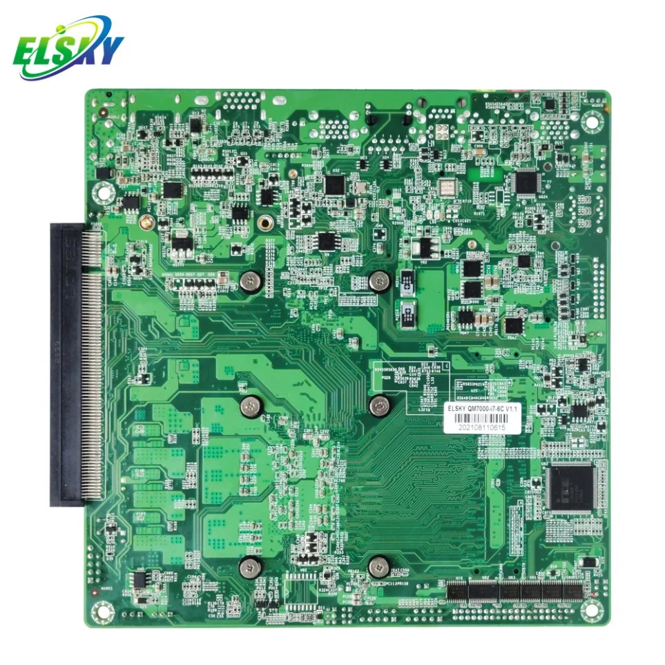 Placa-mãe Mini-ITX fina Elsky 170 * 170 mm Hot Sale com CPU 6 Geração Core Skylake I3-6100h Dual HD_mi e EDP