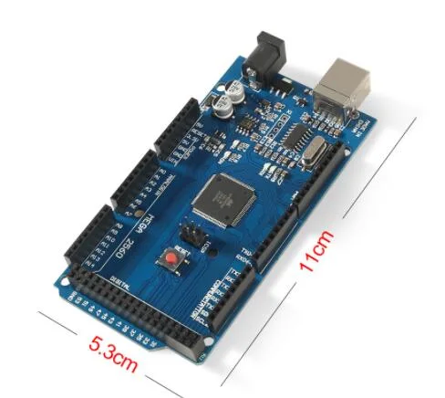 Mega-ADK-R3 Entwicklungsboard ATmega2560 Mega 2560 R3 Modul für Uno Mikrocontroller mit USB-Kabel USB-zu-Seriell-Konverter