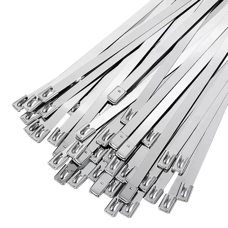 Heavy Duty Stainless Steel Zip Ties 4.6*300mm CE Approval SS304 Cable Raw Material