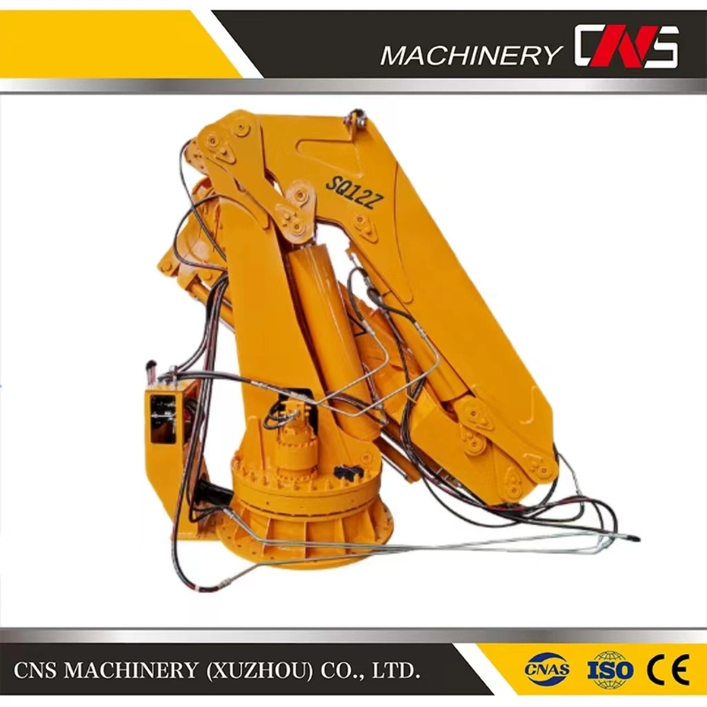 Cns 12 Ton Customized Hydraulic Knuckle Boom Crane Folding Arm Crane Lorry Truck Mounted Crane