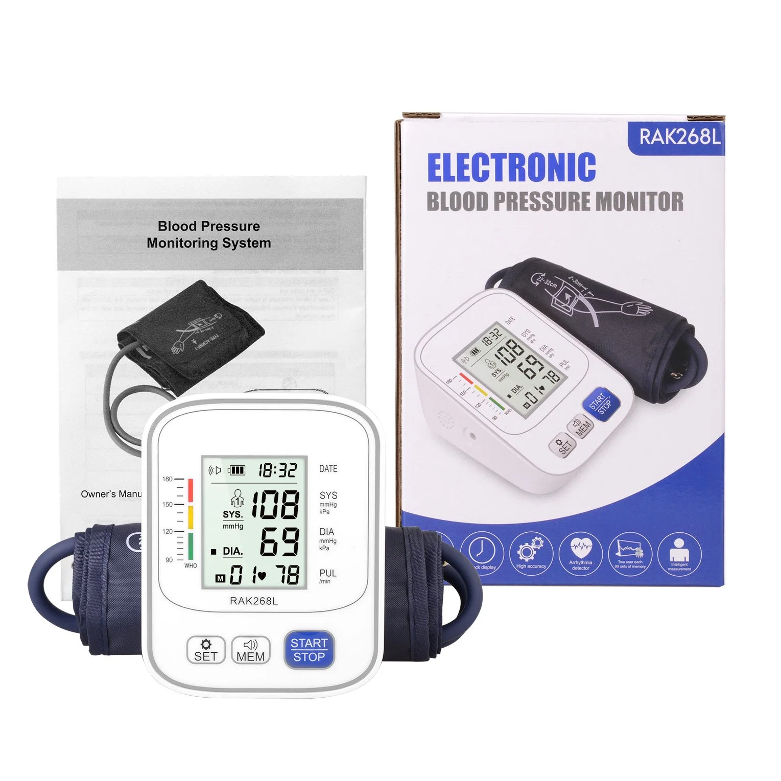 Buy Digital Arm Blood Pressure Monitor, Arm Sphygmomanometer