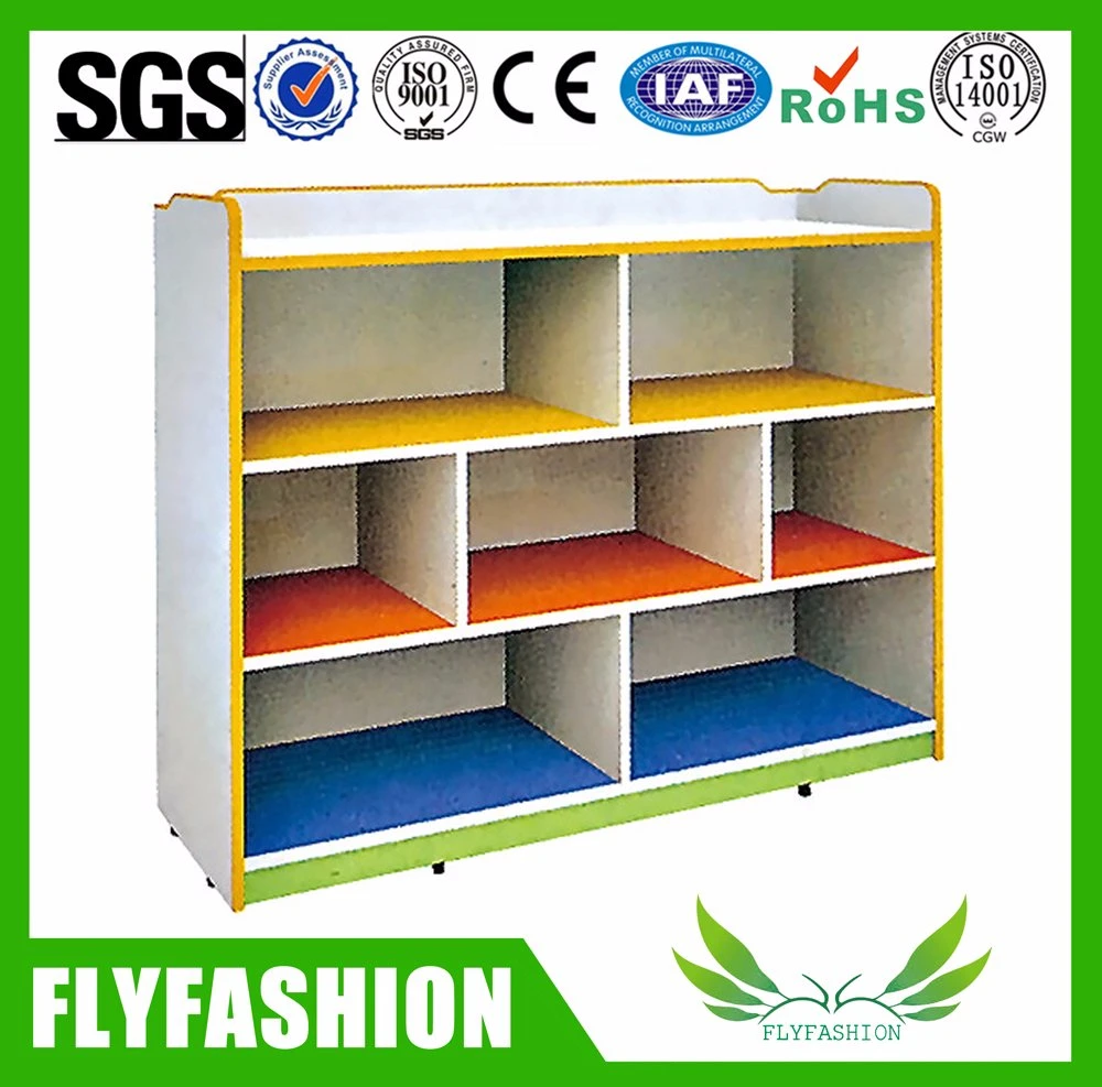 Armário de armazenamento mobiliário infantil Estante/estante de madeira para crianças