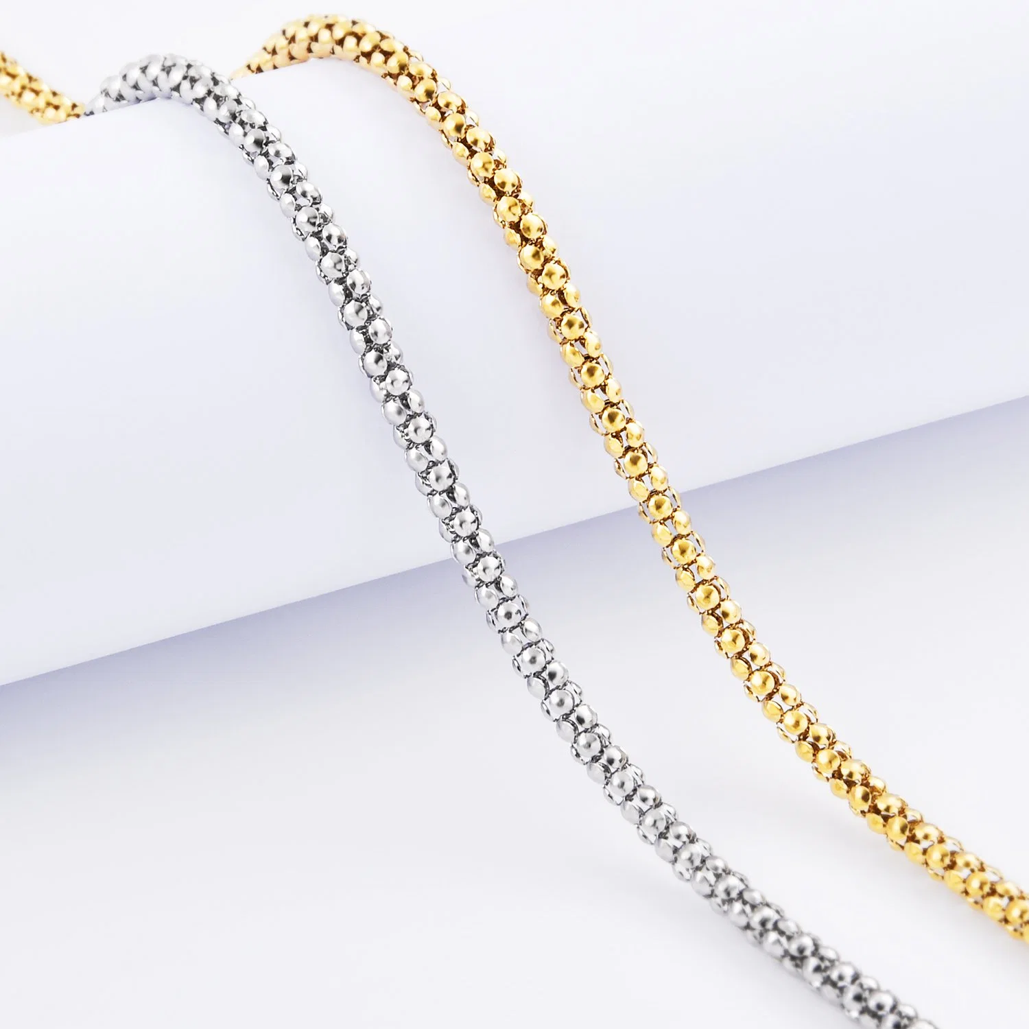 Factory Supplier 18K Gold Stainless Steel Popular Hip-Hop Chain Bracelet Jewelry Necklace Christmas Gifts