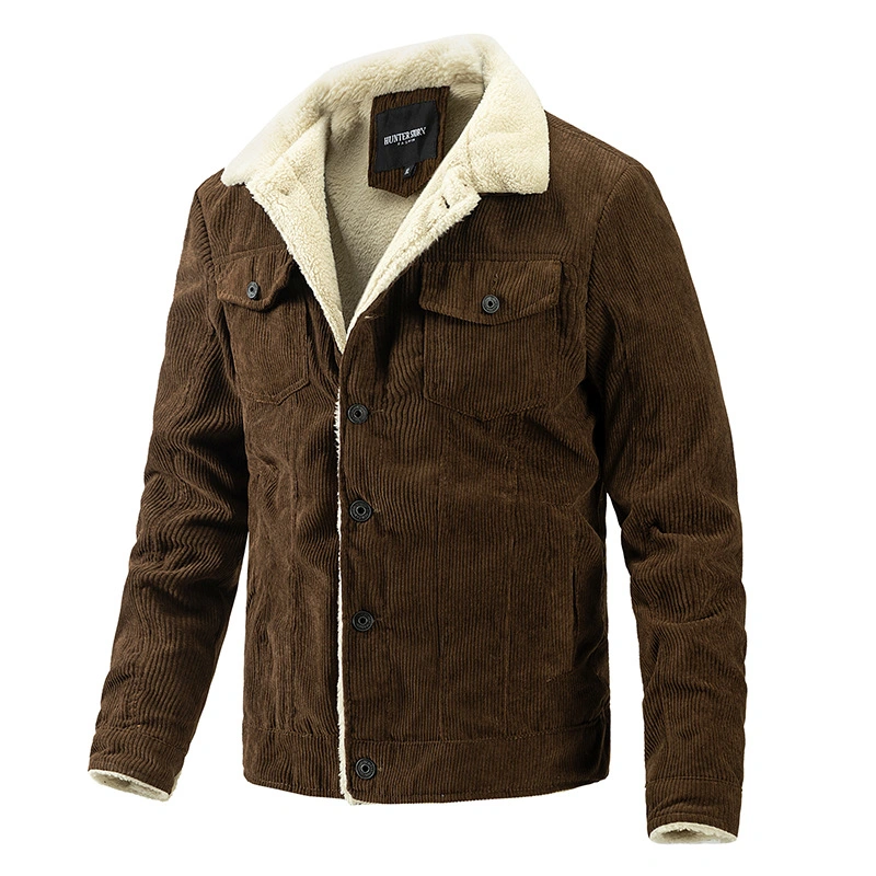 Winter New Men's Fleece Jacket Fashion Warm Casual Coat Fashion Men's Wear