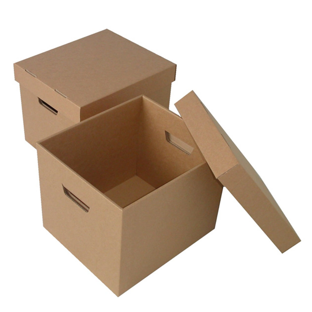 Brown Kraft Paper Packaging Box with Sticker