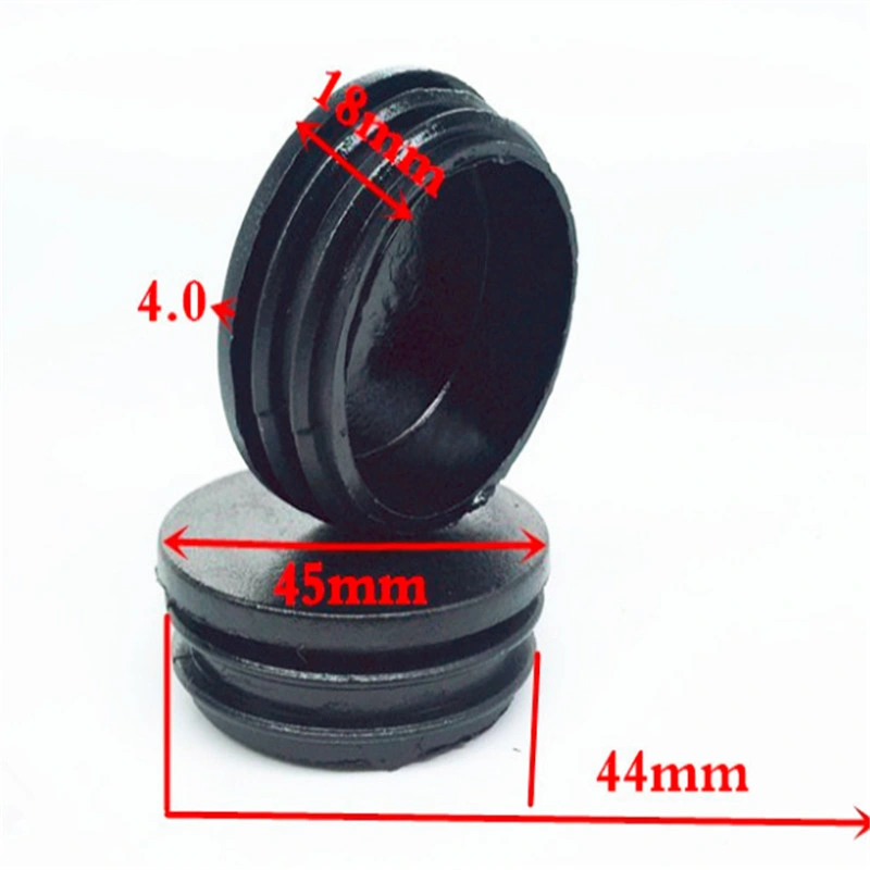 Square Tubing Black Plastic Plugs Plastic Square Pipe End Caps Tubing Insert Plugs Furniture Plastic End Caps Rubber Product