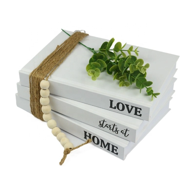 Custom White Color Hardcover Blank Decorations Book for Home, Office