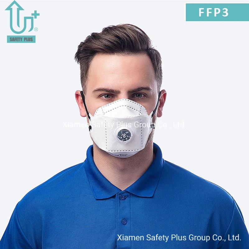 Factory Wholesale/Supplier Certified High Protection P3 Filtration Flat Type Adult Polyester Ear Strap Respirator Dust Mask