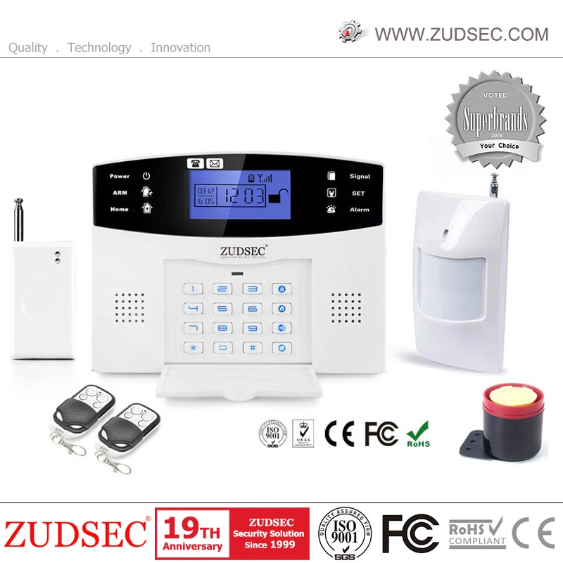 SMS GSM WiFi Auto Dial Burglar Alarm with LCD Display