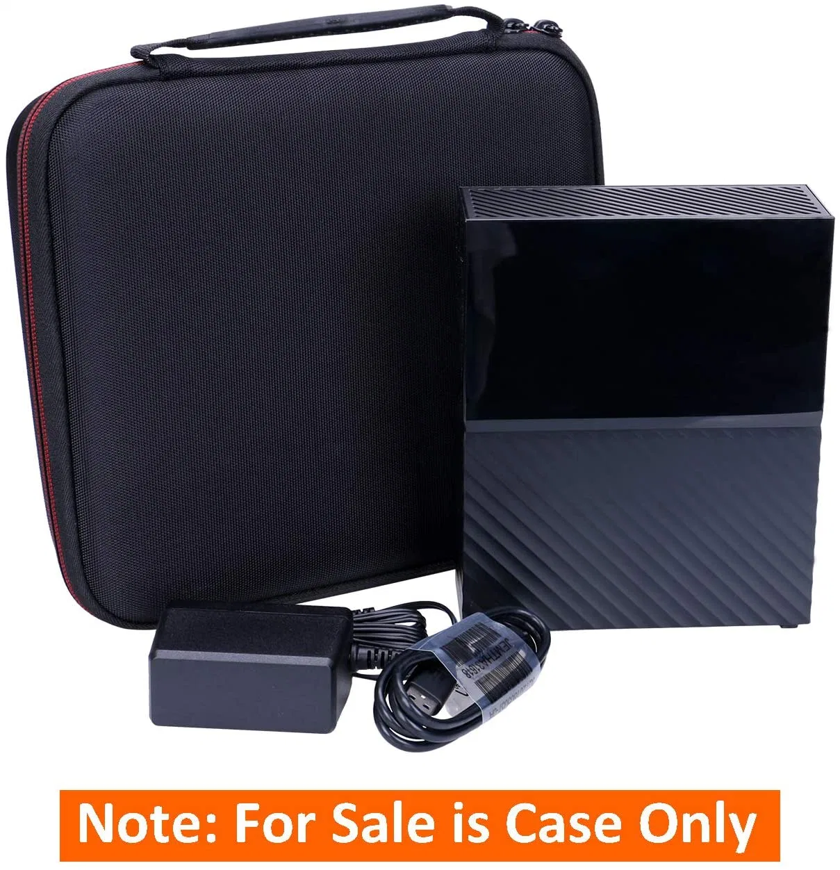 Protective Carry Zipper Travel Waterproof Shockproof Smell Proof 1680d Nylon Tool Black EVA Storage Box Pouch Packing EVA Bags Case for Hard Drive