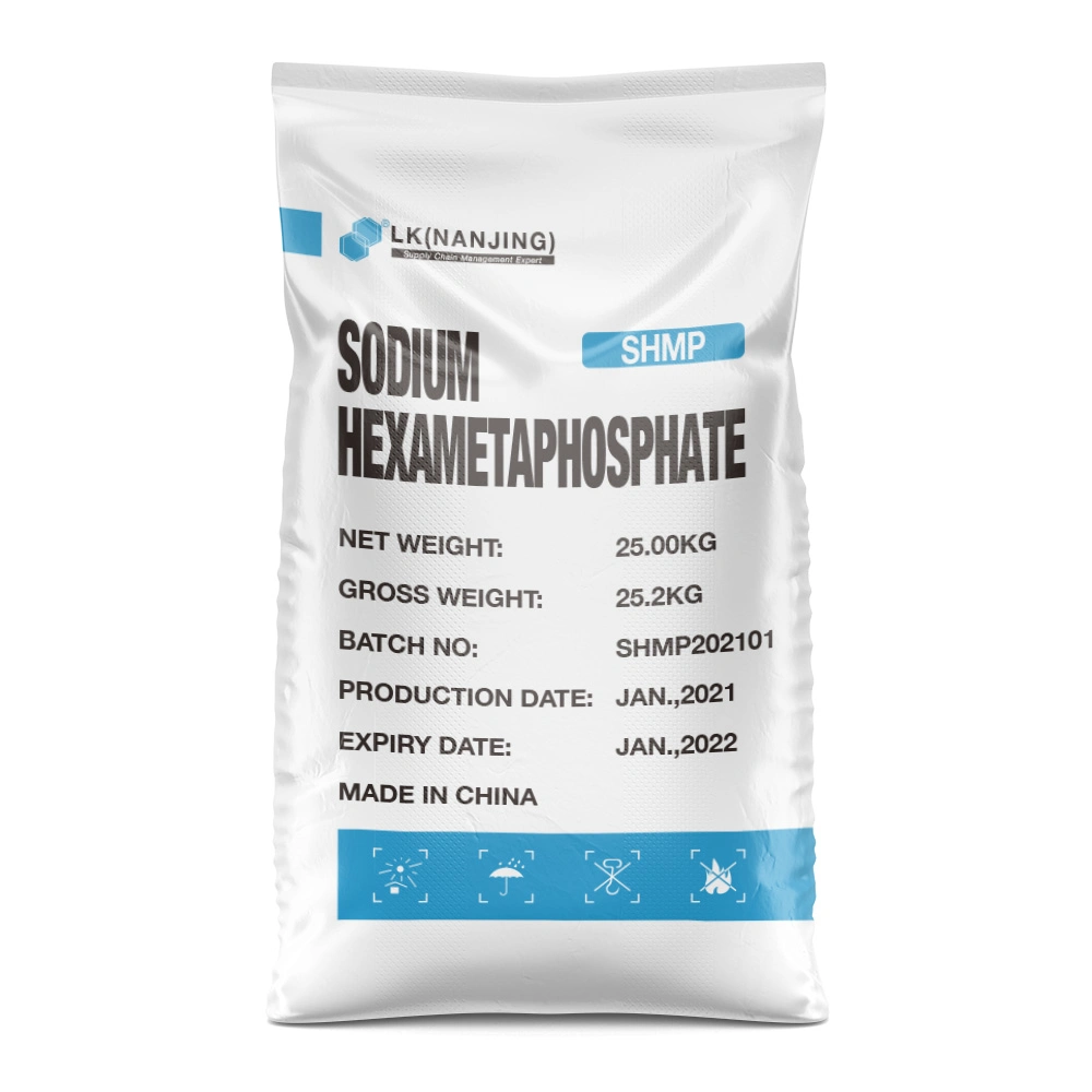 No CAS 10124-56-8 / 68915-31-1 (NaPO3)6 [ablandador de agua] (SHMP) el 68% de fosfato de sodio Hexameta