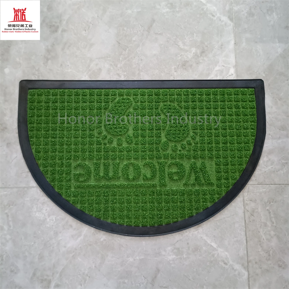 Custom Thickened Rubber Floor Mats, Antibacterial Disinfection Floor Mats, Doormat, Green