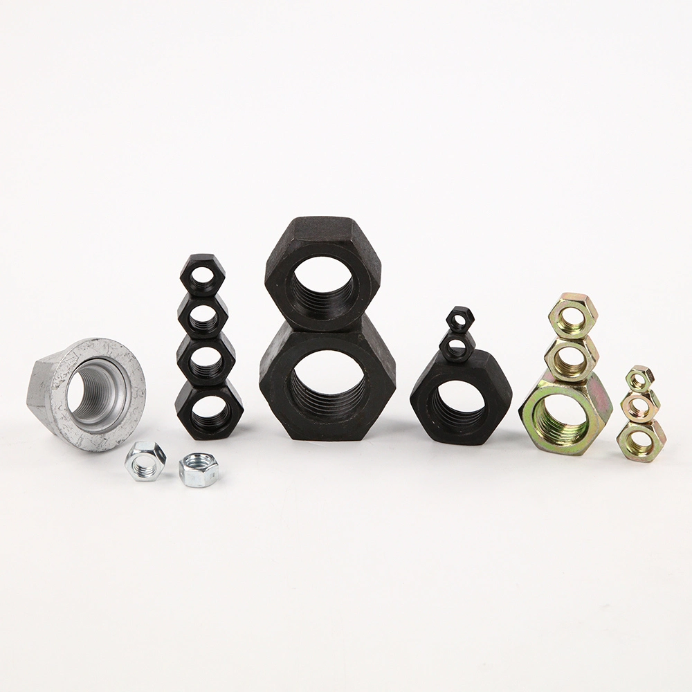 Premium Steel Hex Nuts - Grade 4.8 8.8 12.9 Zinc Plated Carbon Steel Polished Color Nut