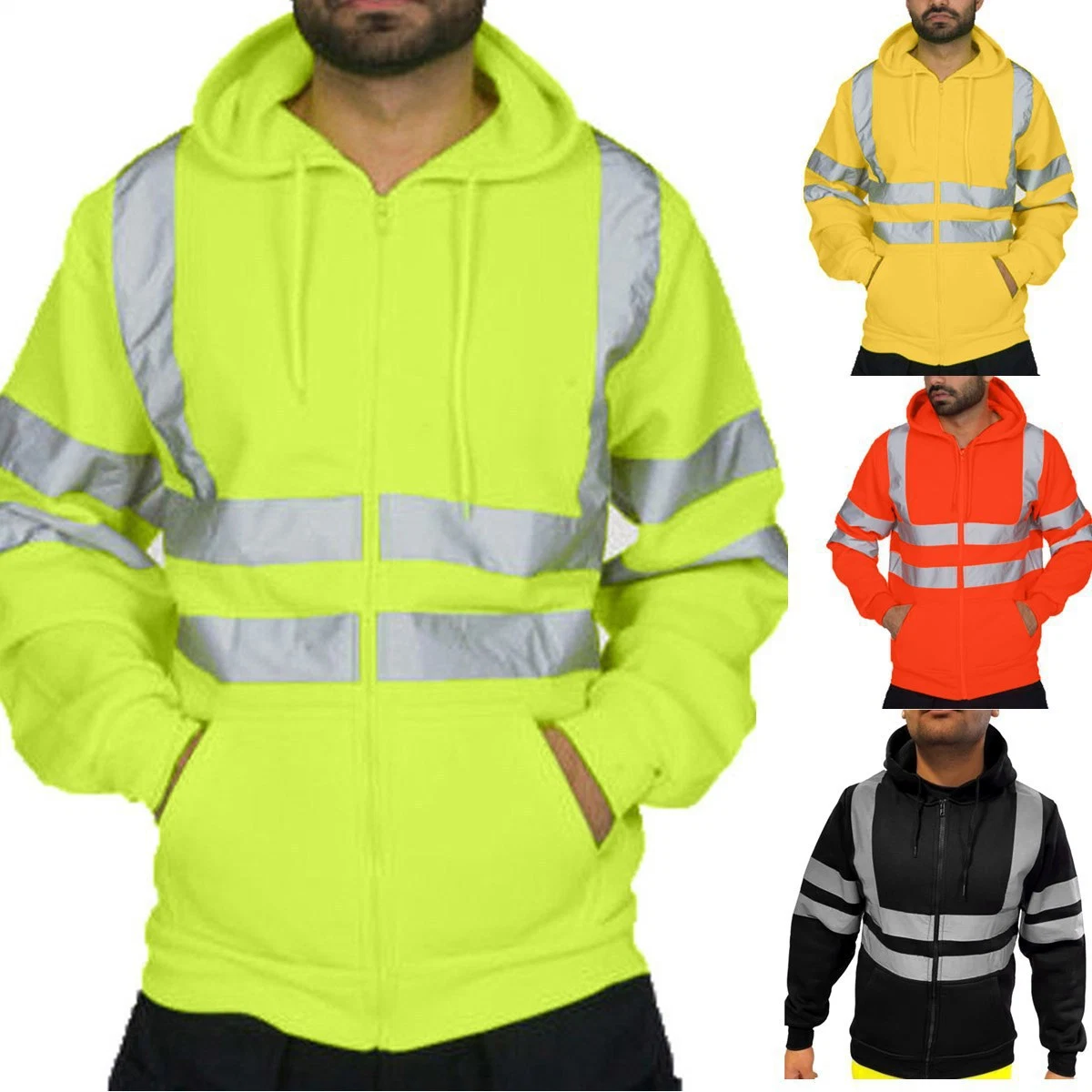 Reflective Safety Jacket Long Sleeve Reflective Safety Vest