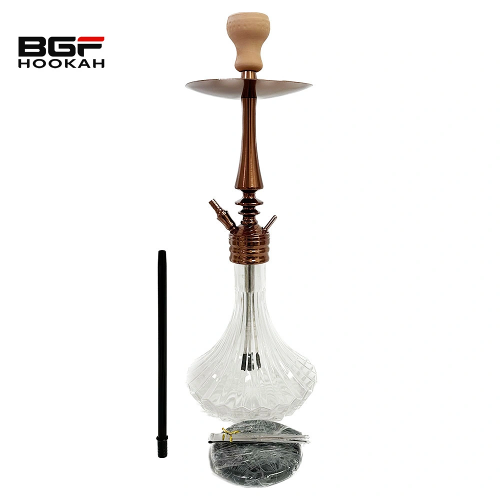 Einfaches Design 59cm Rose Gold ein Schlauch Shisha Narguile Rauchen Hookah Einstellen