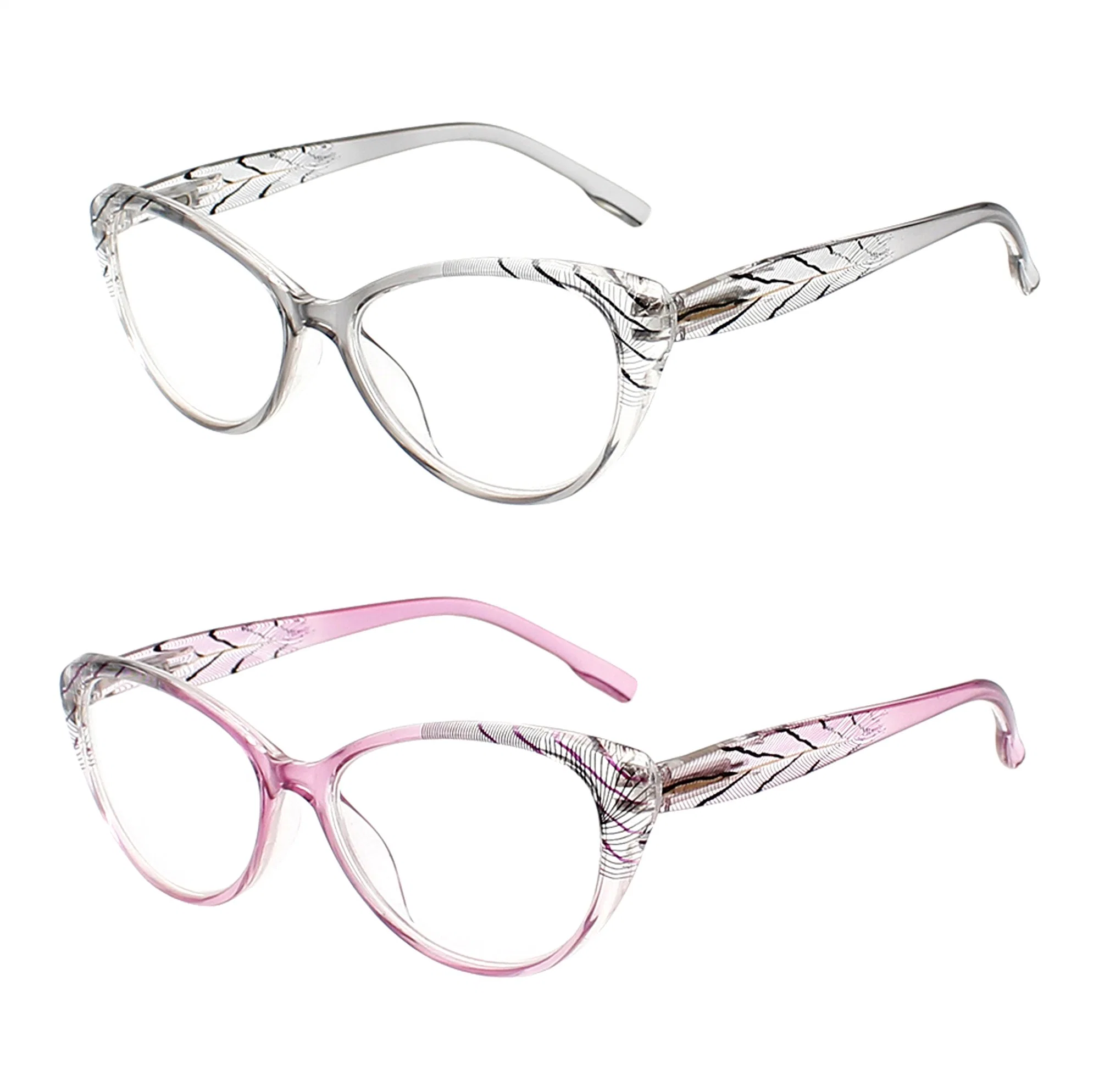 Cat Eye Transparent Circle Frame Party Eyewear Glasses Fashion acrylic Lens Brand PC Reading Glasses (WRP21033)